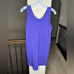 Peach Bamboo Blend Purple Dress with Pockets Size S
